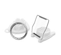 2 Pack Egg Slicer, Stainless Steel Fruit Wire Cutter, Strawberry Fruit Cutter, Hard Boiled Egg Peeler, Mushroom Chopper Kitchen Slicer Tools for Strawberries, Eggs, Mushrooms, Butter, Cheese