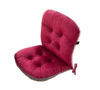 2 Pack Elastic Lumbar Support Cushions for Garden, Office & Dining Chairs - Comfortable Seat Pads for Indoor/Outdoor Rattan Furniture (Red, 80 x 45 cm)