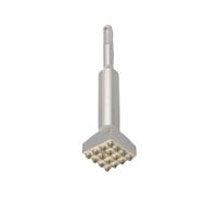 2 Pack Electric Breaker Hammer Bit, Square Head Concrete Rough Bushing Bit 16 Teeth Electric Flower Hammer for Wall Concrete Brick Plasterboard