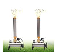 2-Pack Electric Confetti Blaster Machine, 150W Confetti Launcher Machine with Wireless Remote Control, Adjustable Angle Nozzle, for Wedding Party Concert Stage Events