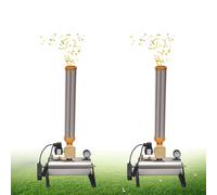 2-Pack Electric Confetti Cannon, Adjustable Angle Remote Control Stage Sprayer Machine for Wedding Party Concert Event Decoration Professional Stage Device