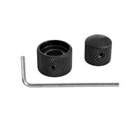 2-Pack Electric Guitar Knobs, Heavy-Duty Metal Texture for Bass & Volume/Tone Resistant Tone Knob