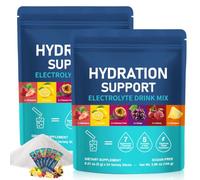 2 Pack Electrolytes Sachets, Electrolyte Powder Packets, Liquid Daily IV Electrolyte Drink Mixes for Rehydration with Electrolytes,Workout & Energy Recovery,Rapid Hydration