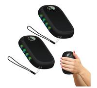 2 Pack Electronic Hand Warmers Rechargeable 10000 mAh, Rechargeable Hand Warmer 3 Heating Modes with Colorful Breathing Light/Flashlight for Christmas,Hunting,Camping,Golf