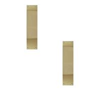 2 Pack Elegant Polished Brass Fingerplates 305x75mm for Door Protection - Door Protector Plate