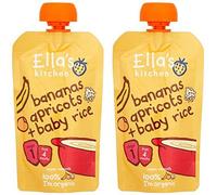 (2 Pack) - Ellas Kitchen - S1 Baby Rice Banana & Apricot | 120g | 2 PACK BUNDLE by ELLA'S KITCHEN (VEGETARIAN)
