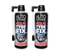 2 Pack Emergency Tyre Fix large with Nozzle 450ML- Temporary Quickly Seals & Inflates Tyre Sealant - Car Puncture Repair Kit - Easy to Use, No Tools Needed
