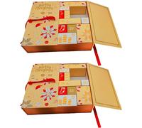 2 Pack Empty Advent Calendar | 48 Pieces Colorful Reusable Empty Boxes to Fill Yourself | Fillable Countdown Calendar | 24 Days of Christmas DI-Y Advent Calendar | for Kids Toy Cosmetic Small Models