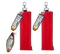 2 Pack Epi Pens Carrying Case, Insulated Epipen Carrying Case with Clip for 1 Epipen Asthma Allergy Medication Contains 2 Epipen Label, Epipen Carry Case for Sports Outdoors, Walking or Running (Red)
