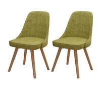 2 Pack Ergonomic Green Leather Swivel Chairs Modern Padded Design for Living Room Bedroom or Office 360° Rotating Stylish Comfort Perfect for Home & Workspace