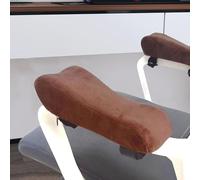 2 Pack Ergonomic Memory Foam Armrest Pads - Chair Armrest Cushions Elbow Pillow for Office, Gaming, Desk & Computer Chairs | Gaming Accessories Anti-Slip Arm Rest Cover (Coffee)