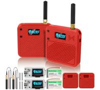 2 Pack ESP32 LoRa V3 Development Board with 863-928MHz Antennas + 3000mAh Battery + Meshtastic Case, ESP32-S3 CP2102 Integrated WiFi Bluetooth OLED Display for Arduino LoRaWAN IOT (N32 Version, Red)