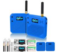 2 Pack ESP32 LoRa V3 Development Board with 863-928MHz Antennas + 3000mAh Battery + Meshtastic Case, ESP32-S3 CP2102 Integrated WiFi Bluetooth OLED Display for Arduino LoRaWAN IOT (N32 Version, Blue)