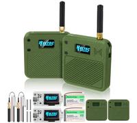 2 Pack ESP32 LoRa V3 Development Board with 863-928MHz Antennas + 3000mAh + Meshtastic Case, ESP32-S3 CP2102 Integrated WiFi Bluetooth OLED Display for Arduino LoRaWAN IOT (N32 Version, Green)