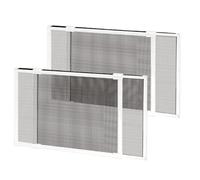 2 Pack Expandable Window Screen, 2 Way Adjustable Sliding Window Screen, Horizontal (20" H x 28" - 53" W), Horizontal and Vertical Adjustable, Replacement Screen for Window, Window Screens Mesh