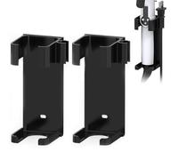 2 Pack Extra Large Curling Iron Holder Wall Mount for Devices Diameter Under 1.77" (4.5CM), Hair Styling Tool Storage Organizer, Black Hairdressing Hanging Rack Stand for Flat Irons, Curling Wands