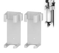 2 Pack Extra Large Curling Iron Holder Wall Mount for Devices Diameter Under 1.77" (4.5CM), Hair Styling Tool Storage Organizer, White Hairdressing Hanging Rack Stand for Flat Irons, Curling Wands