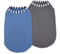 2 Pack Extra Large Dog Shirt Sleeveless Dog Vest 2pcs Striped Dog T-Shirt Stretchy Dog Sweatshirt Soft Dog Clothes Dog Tank top for Extra Large Dogs Boy Girl,Alaskan Malamute,Doberman,Greyblue 4XL