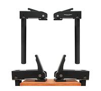 2 Pack Extra Large Hold Down Clamps, Desktop Quick Acting Hold Down Clamp Adjustable Fast Fixed Clip, Aluminum Alloy Benchtop Quick Clamps for Wood Carving, Routing, Sanding (20MM)