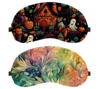 2 Pack Eye Mask for Side Sleeper, Abstract Artistic Mysterious Swirls Sleeping Mask, Sleep Eye Mask, Soft Eye Shade Cover for Travel, Nap, Plane, Light Blocking