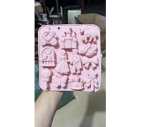 2-Pack Fairy Tale Princess Silicone Mold 3D Castle 12 Cavity | Fall Themed Chocolate/Candy/Ice Mold with Pinecone, Acorn, Maple Leaf, Oak Leaf Shapes. Food-Grade Silicone, Easy Pop-Out
