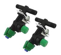 2 Pack Fan Pattern Nozzles with Clamps for Uniform Water Coverage in Garden Irrigation and Agricultural Syste Economical Farming Irrigation Nozzle