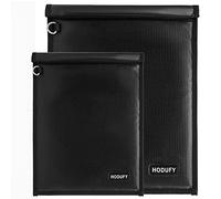 2 Pack Faraday Bag for Laptops & Tablets, 20"x15" and 15"x10" Faraday Pouch for Car Keys, Fireproof Waterproof Signal Blocker