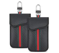 2 Pack Faraday Pouch for Car Keys, Keyless Car Key Pouches Signal Blocker RFID Car Anti Theft Bag Safety Protector for Car Security