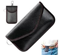 2 Pack Faraday Pouch for Car Keys, M & L Size Signal Blocking Bags - Anti-Theft RFID Protector for Keyless Entry, Waterproof Key Fob Security Case