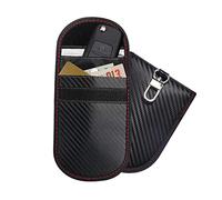 2 PACK Faraday Pouch For Car Keys, motomoyo Car Key Signal Blocker Pouch, RFID Anti-Theft Signal Blocking Cages, Keyless Signal Blocking Key Bag