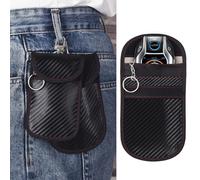 2 Pack Faraday Pouch for Car Keys, RFID Blocker Faraday Bag for Car Security, Anti-Theft Remote Entry Keyless Protect, Keyless Entry Car Keys Case, Car Key Signal Blocking Pouch