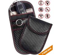 2 Pack Faraday Pouch, Upgraded Car Key Signal Blocker Pouch, RFID Key Fob Protector Pouch,Anti-Theft RFID Blocking Cage for Keyless Car Keys