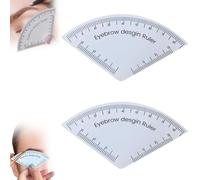 2 Pack Fast Drawing Eyebrow Desgin Ruler,Eyebrow Ruler,Brow Mapping Tool,Eyebrow Ruler Mapping