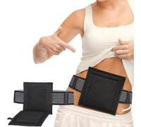 [2 Pack] Feeding Tube Belt, PEG Tube Holder G-Tube Protective Belt Breathable Black with Slit for G Tube J Tube PEG Tube Supplies, No More Taping The Tube
