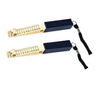2-Pack Feeler Gauge, Metal Feeler Gauges Door Gap Measuring Tool, 0.5mm Accuracy, 1-15mm Scale, Checker for Fire Door Inspection, Welding Fit-Up & On-Site Door Clearance Checks
