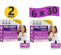 2 PACK FELIWAY Classic 3 x 30 Day Refill 48ml Value Pack | Free Shipping