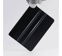 2-Pack Felt Edge Squeegee Tool for Car Vinyl Wrap, Window Tint, & Peel-and-Stick Wallpaper - Professional Bubble Remover with Scratch-Resistant ABS Plastic (black)