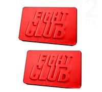 2 Pack Fight Club Shape Silicone Soap Mould, Silicone Cake Mold Fight Club Resin Clay Soaps Making Moulds，Officially Licensed(Random Color)