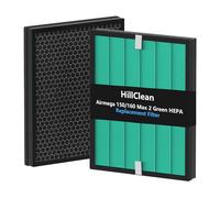 2 Pack Filter Replacement 150 Compatible with Coway Airmega 150 Air Purifier, Filter Sets Green True HEPA and Enhanced Activated Carbon Filter, Part# AP-1019C-FP