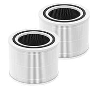 2 Pack Filters Replacement for LEVOIT Core 300 / 300S / 300S-P Air Purifier | 3-in-1 HEPA Activated carbon Filter, Parts # Core200S-RF, White
