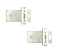 2 Pack Fire Brigade FB2 Mortice Locks for Enhanced Security