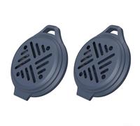2 Pack Fire Retardant Coil Holders with Weather Resistant Cover, Suitable for Various Outdoor Settings, Includes Ash Tray for Simple Cleanup (Blue)