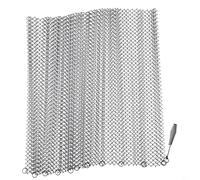 2 Pack Fireplace Mesh Screens with Spark Guard Chain, Metal Mesh Curtains to Contain Sparks and Ash, Includes Handles for Tight Closure of For Hearth