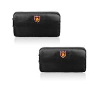 2 Pack Fireproof Bag, 8" x 4.3" Fireproof Money Bag, Fireproof Envelope with Zipper, Fireproof Document Bag Small, Waterproof Fire Resistant Cash Pouch for Valuables/Jewelry/Cash/Passport/Invoices