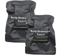 2 Pack First Aid Hemostatic Gauze, Compressed Sterile Gauze, Emergency Medical Dressing for First Aid Kits, Hemostatic Control Bandage - 3.0" x 4.0 Yards
