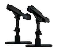 2 Pack Fishing Rod Holder with Track Mount Universal T-Shaped Screw Mounted on Rail for Kayak, Canoe, Fishing Boat (2Pack Extender Rod Holder with Rail)