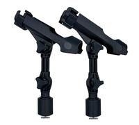 2 Pack Fishing Rod Holder with Track Mount Universal T-Shaped Screw Mounted on Rail for Kayak, Canoe, Fishing Boat (2Pack Extender Rod Holder)