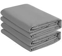 2 Pack Fitted Hospital Bed Sheets with Elastic All Around for a Double Brushed Ultra Soft Breathable 100% Microfiber Sheets, 36” x 84” x 12” (Dark Grey)