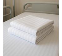 2 Pack Fitted Hospital Bed Sheets with Elastic All Around for a Double Brushed Ultra Soft Breathable 100% Microfiber Sheets, 36” x 84” x 12”