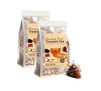 2 Pack Five-Treasure Tea Bags - Natural Daily Body Tonic & Digestive Support Individual Sealed Packets For Portable Use